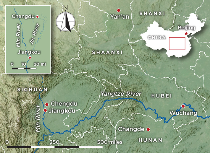 Jiangkou China Ming Dynasty Map