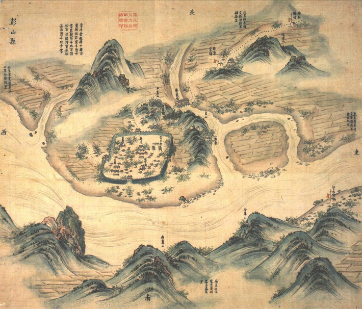 Jiangkou China Ming Dynasty Painting Town