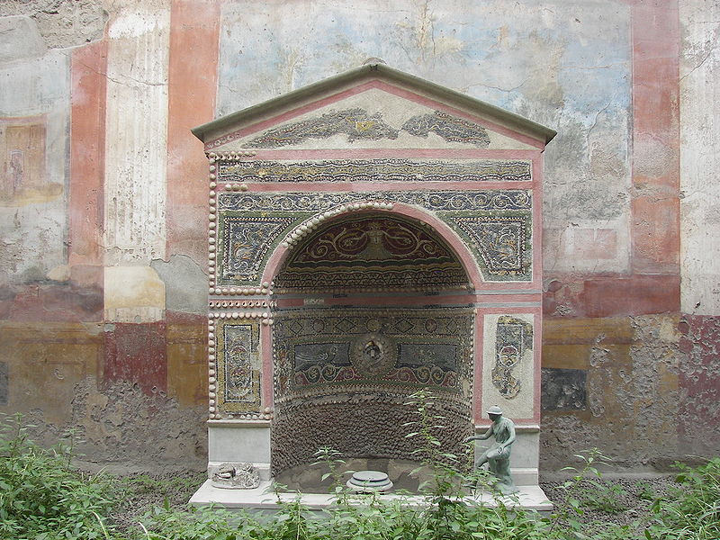 800px-Pompeii House of the Small Fountain