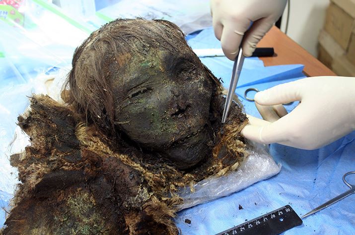 Russia woman mummy