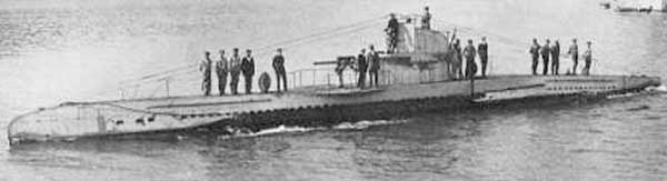 WWI German submarine
