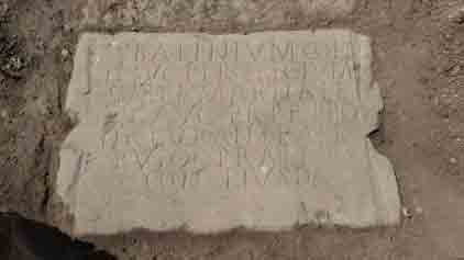 Buglaria Roman Bath Inscription