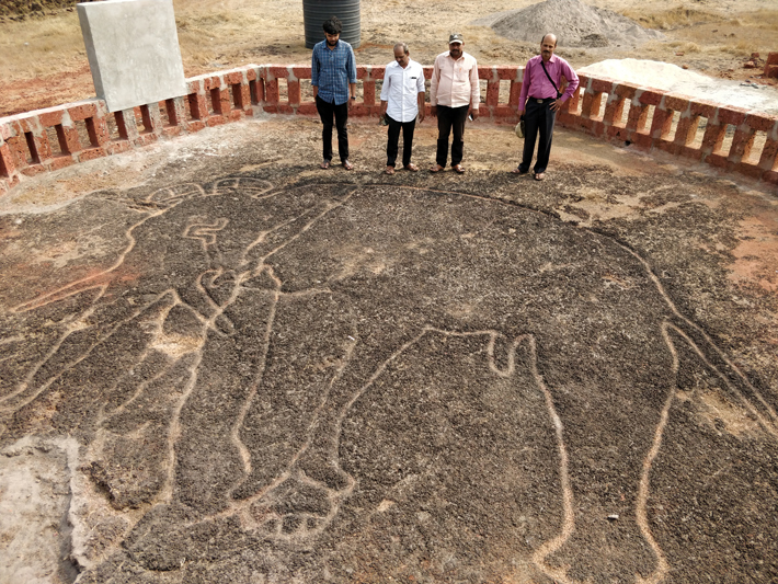 India Maharashtra Petroglyphs