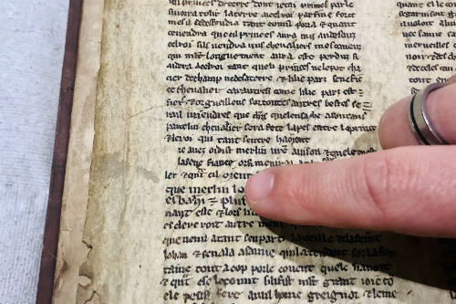 Merlin manuscript pages