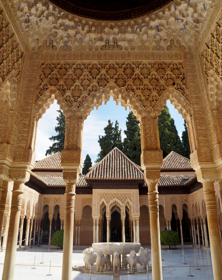 Spain Alhambra Courtyard