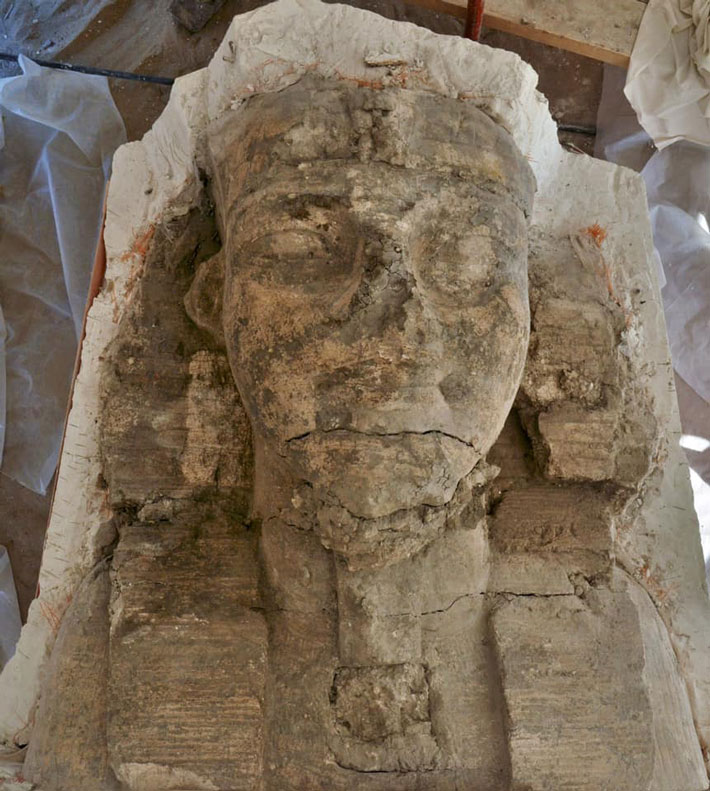 Blocks from Sphinx-Shaped Colossi Unearthed in Luxor - Archaeology Magazine