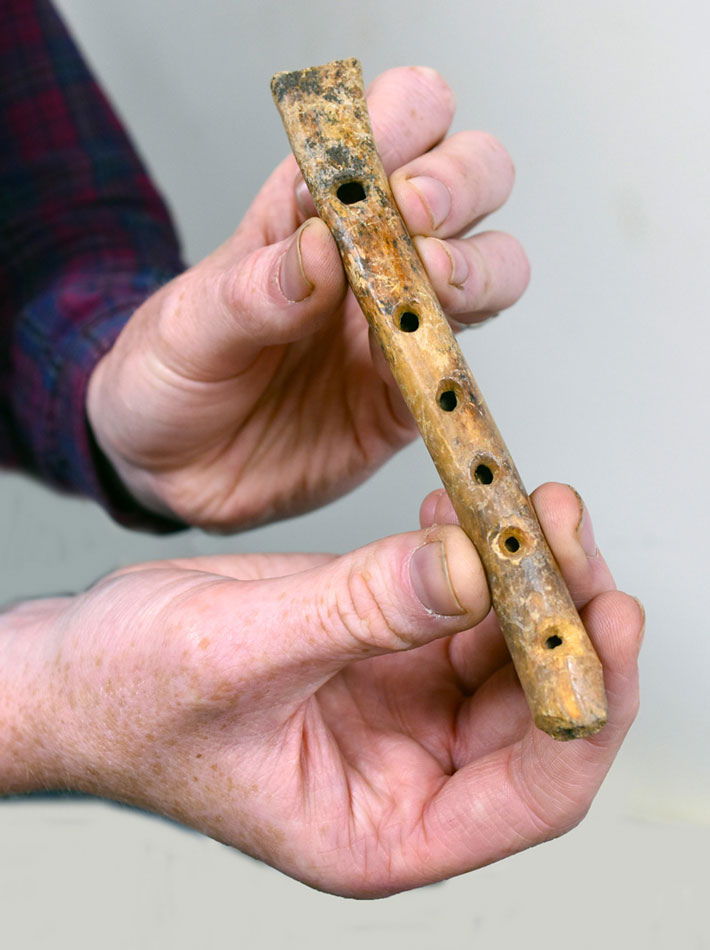 England Medieval Bone Flute