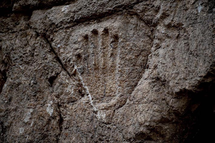 Israel Moat Handprint