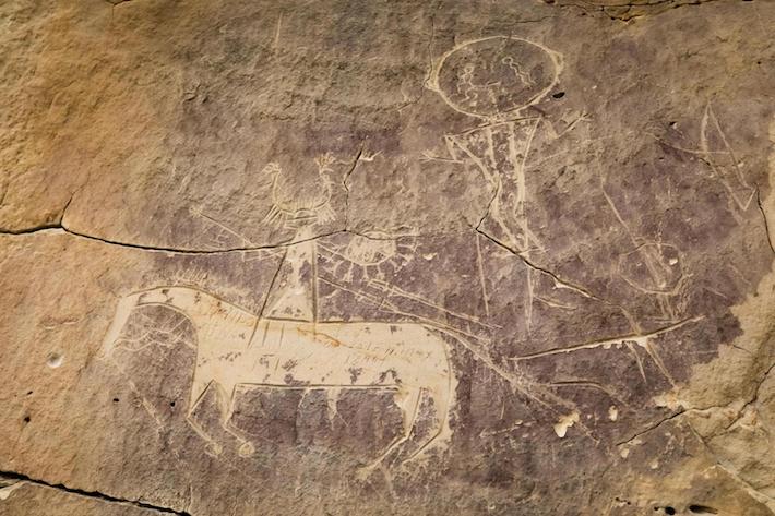 Wyoming Horse Petroglyph