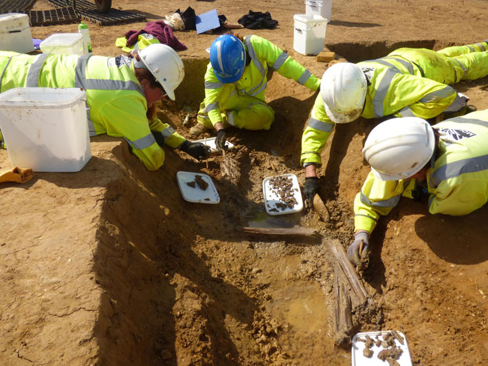 England Burial Excavation