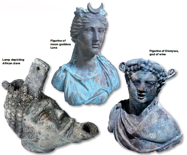 Trenches Caesarea figurines