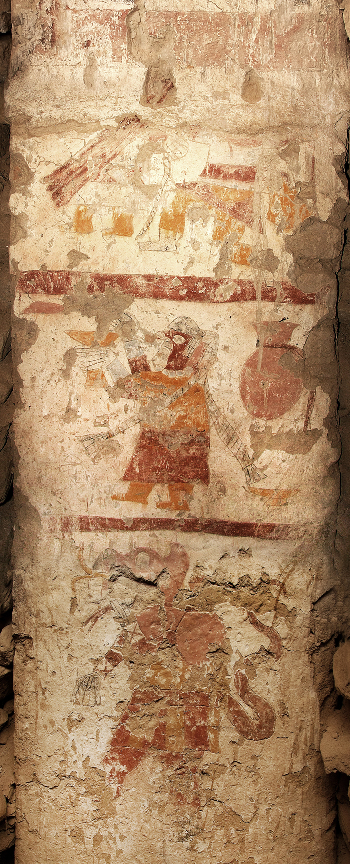 Moche Panamarca Painted Pillar