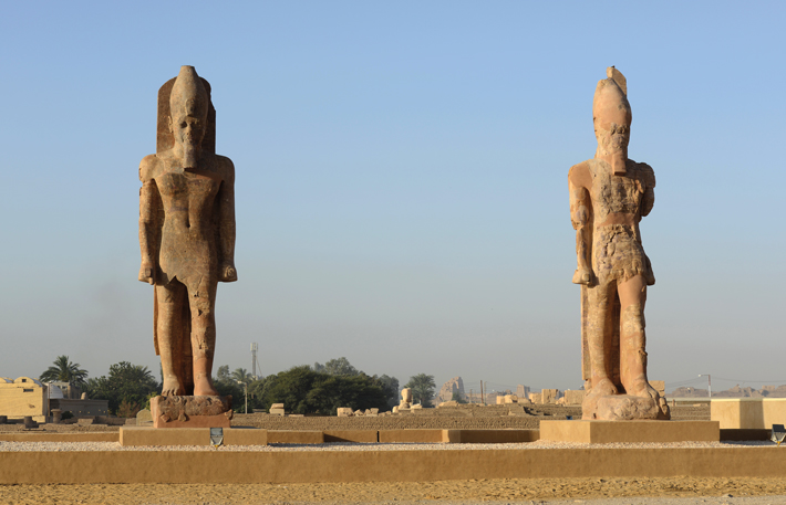 Egypt North Gate Amenhotep III Statues