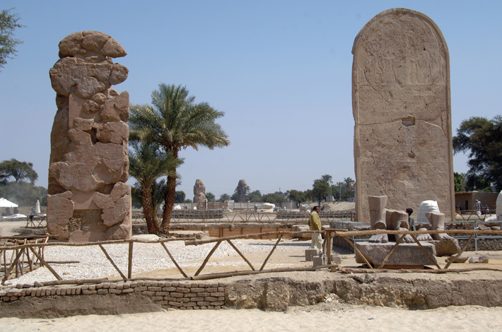 Egypt Peristyle Court Amenhotep III Stelas
