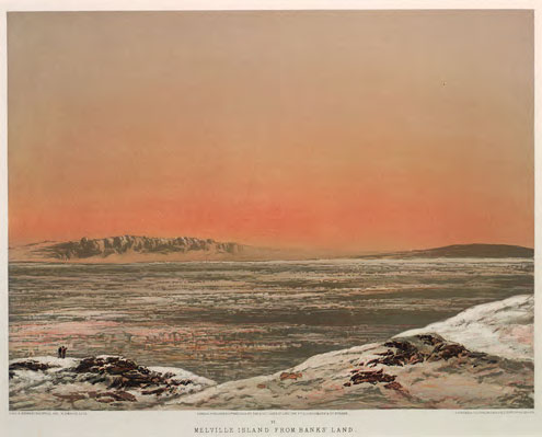 View of Melville Island from Banks Island, across the Northwest Passage