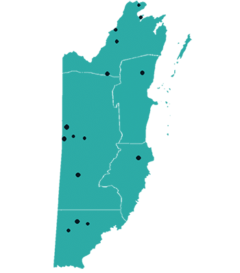 map of Belize